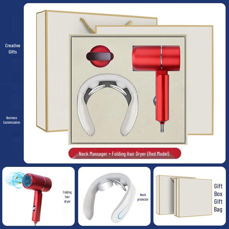 SYA-S MY Neck Massager & Hair Dryer Gift Set