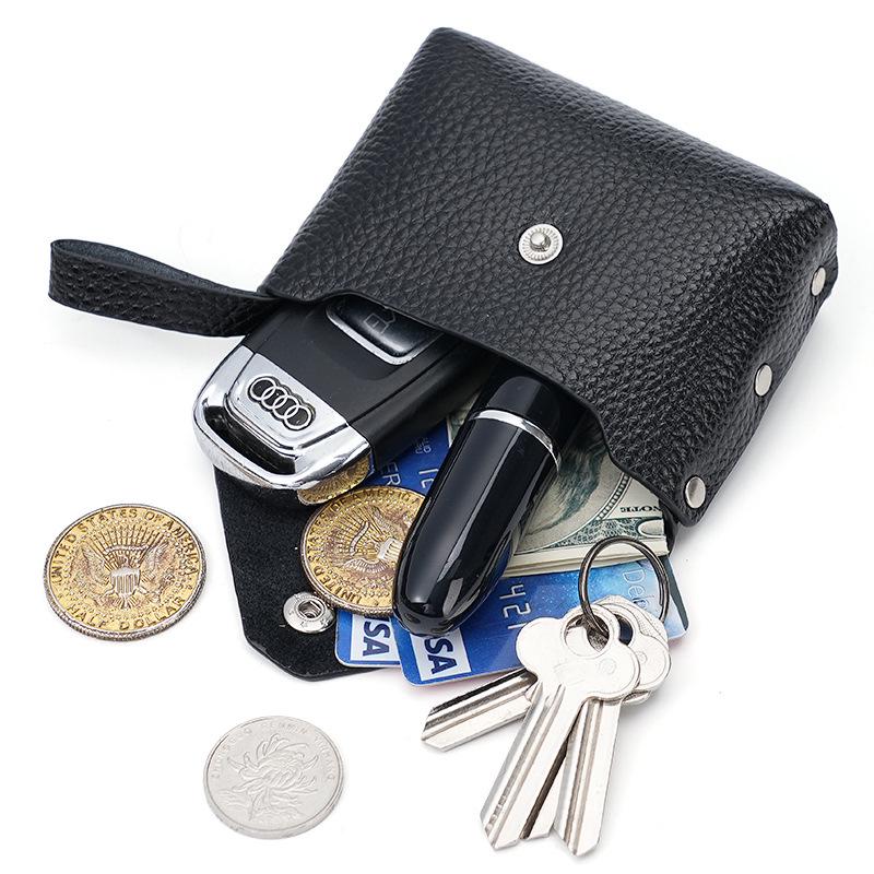 2023 Women's Mini Cowhide Coin Purse Snap Wallet