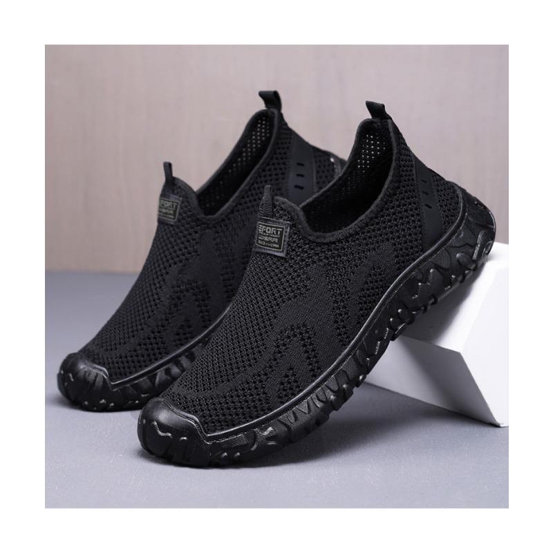 Summer Men's Shoes New Breathable and Odorless Mesh  Men's Sneaker Shoes Lazy Versatile Men's Single Shoes Sale