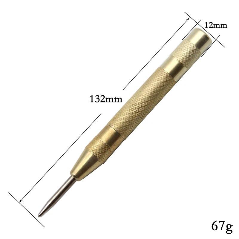 Hexagonal Shank Straight Slot Titanium Plated Step Drill Bit 3-12/4-12/4-20 Tower Drill Bit Gold Center Punch Position Tool Set