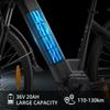 TTGO ZZ-28ST Electric Bike 250W Mid Drive Motor 36V20Ah Battery 700C*45C Tire 25km/h Max Speed 110-130km Max Range Shimano 9-Speed