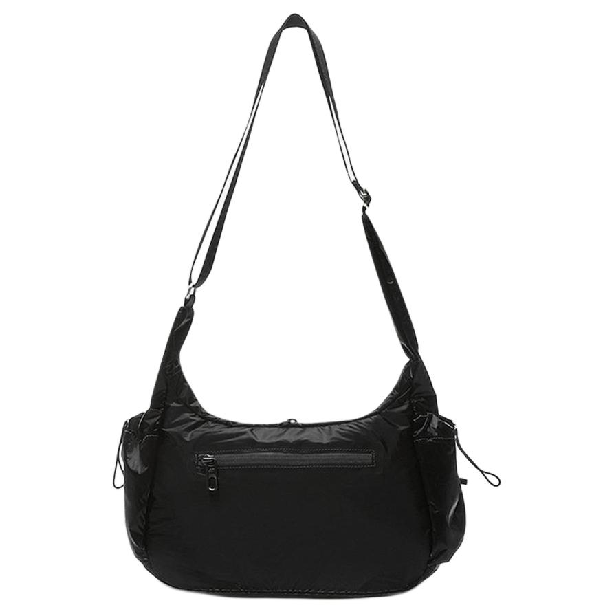New New Balance Nylon Hobo Bag, Handbag, Shoulder Bag, Crossbody Bag Women's Black NBGCFSW104-69