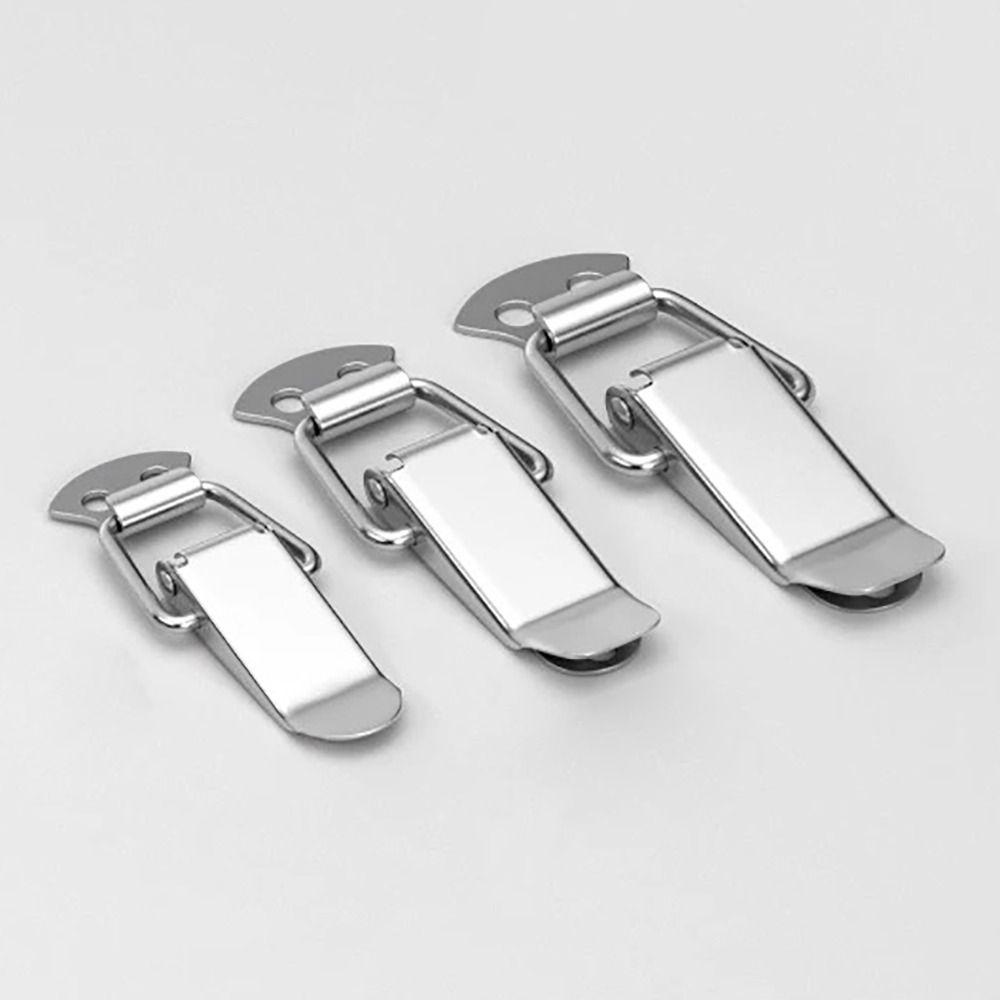 Durable Toggle Latch Silver Lock Snap Luggage Accessories Spring Loaded Latch  Case Chest Cabinet