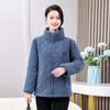 Middle-aged granular jacket winter new winter cotton-padded jacket piled and thickened warm cotton-padded jacket women