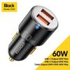 Essager 100W Car Charger Fast Charging Quick Charger QC PD 3.0 for IPhone 14 Type C USB Car Charger for Samsung Laptops Tablets