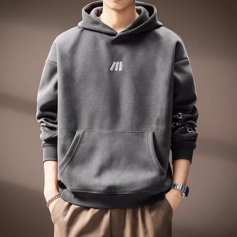 Men s Premium Embroidered Hooded Sweatshirt M