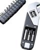 Adjustable Folding Multi Function Wrench With Screwdriver Bit Magnetic Holder For DIY Home Repair Stainless Steel Hand Tool