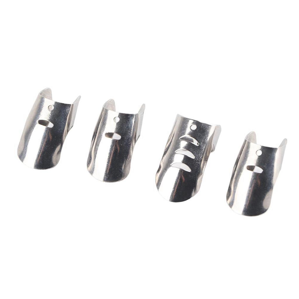 4PCS Stainless Steel Finger Guard Protector Avoid Hurting for Cutting Slicing