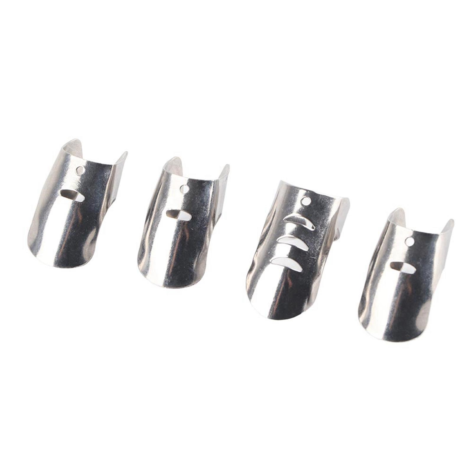 

4PCS Stainless Steel Finger Guard Protector Avoid Hurting for Cutting Slicing
