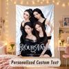 Custom Personalized Tapestry,aespa Print Custom Name Text Wall Art Hanging for Bedroom