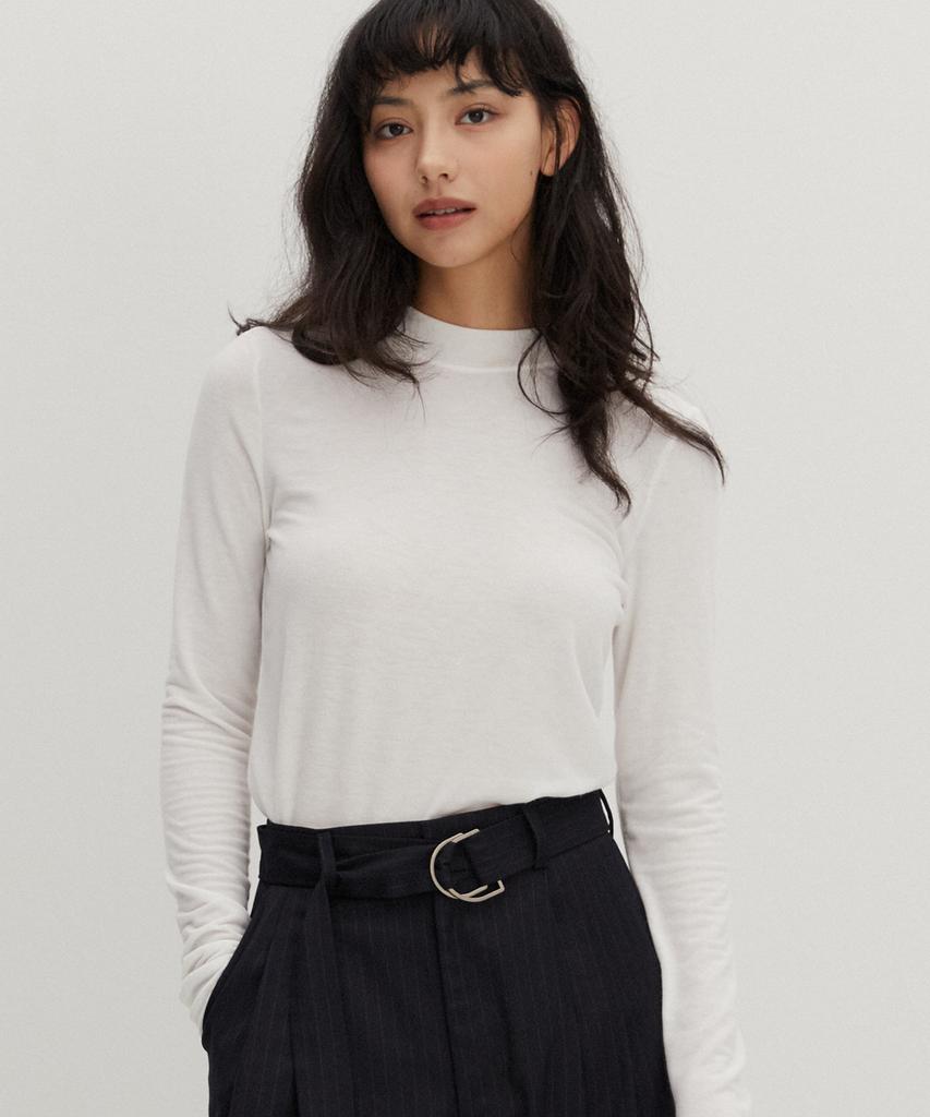RAVEROUS Wool-Like Basic T-Shirt White