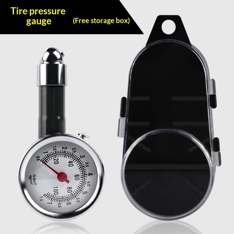 Car Tire Pressure Gauge Stainless Steel Inflation Pressure Gauge High Precision Meter Detector Repair Tools For Mechanical Tires