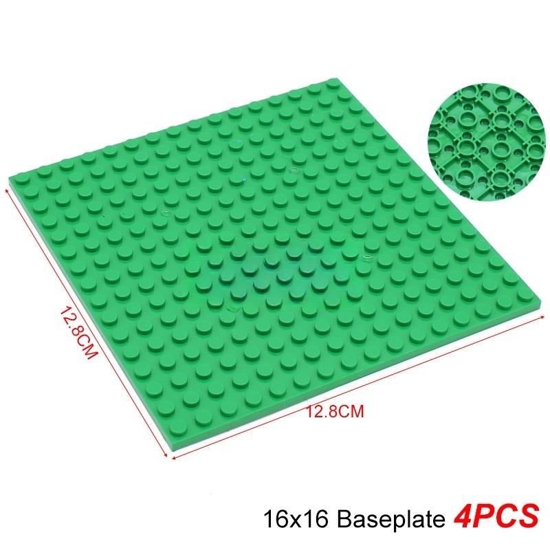 Building Blocks Double-sided Base Plate 16x16 91405 Assemble Parts MOC Bricks Baseplate Idea House Construction Board