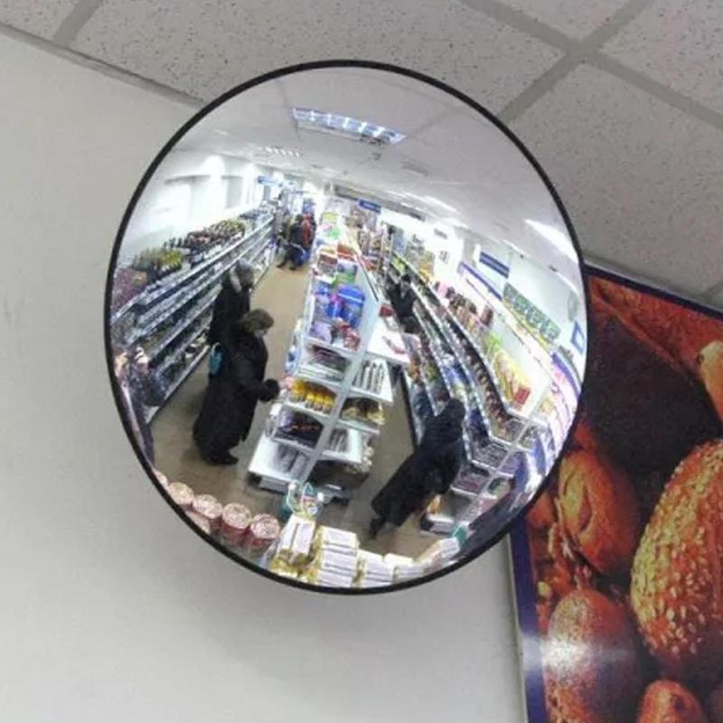 Safety Traffic Road Mirror 30cm Convex Driveway Mirror Round Fish Eye Mirror Wide Angle Driveway Mirror For Blindspots