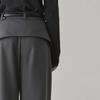 Ssikeoseun Back Detail Wide Trouser - Gray