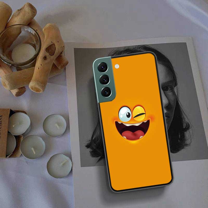 3D Grappig Gezicht Zachte Telefoonhoesje Voor Samsung A02 A03 A03S A04 A04S Galaxy A55 A35 A25 A15 S10 Lite A9 A8 A7 A6 Plus A90 A80 Hoesje T