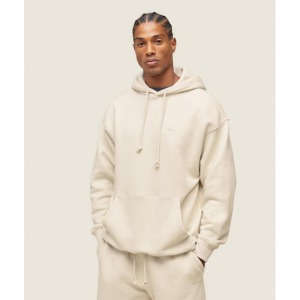 

Gymshark Everywear Расслабленная толстовка с капюшоном Oat White A1b6k Wc1v S