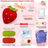1PC Strawberry Crochet Set for Beginners,Include Step-by-Step Video Tutorials(Accessories In Random Color)