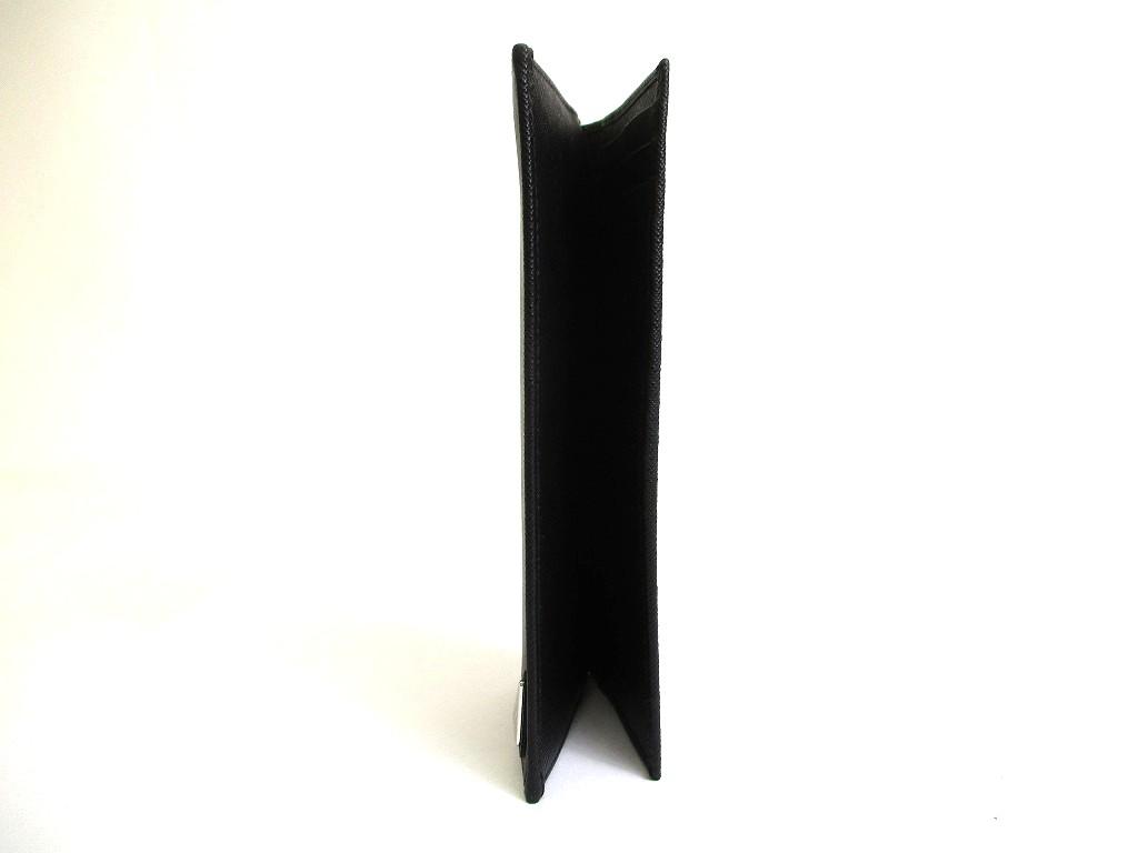 Authentic PRADA Saffiano Triangle Black Leather Bifold Long Flap Wallet #b088  Seller Refurbished