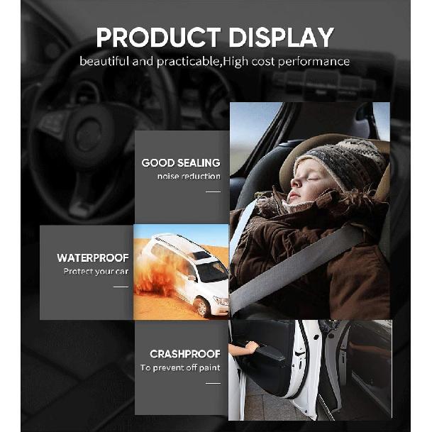 Car Door Edge Guards Clear, 16Ft Rubber Seal Protector U Shape Edge Trim Car Door Edge Protection Fit For Most Car