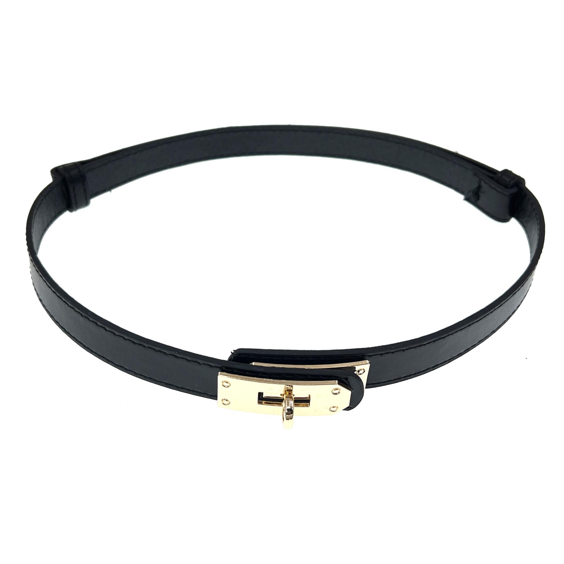 Женский Джинсовый Ремень, Модный И Регулируемый Пояс One Size чёрный