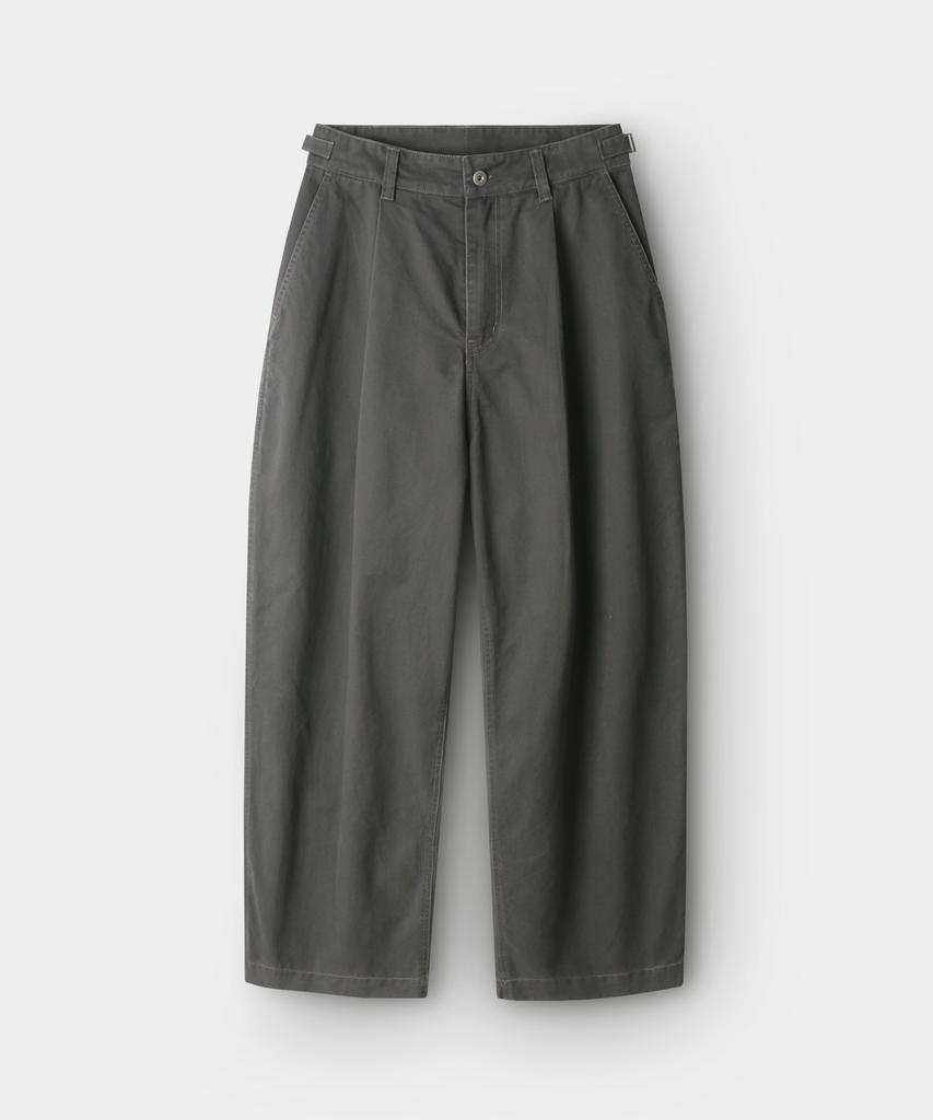 INDUST Vtg Single-Pleat Tab Wide Pants_Brown
