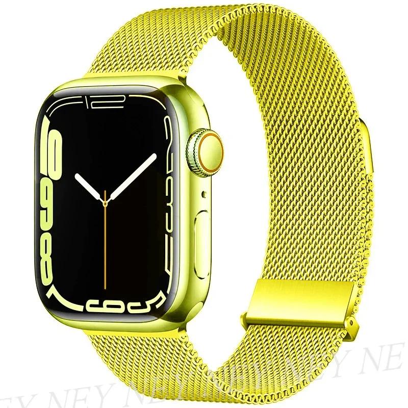 Milanese Strap for Apple Watch 10 46mm Band 9 8 7 45mm 41mm Ultra 2 49mm Metal Magnetic Bracelet iWatch 6 5 4 SE 44mm 40mm 42mm