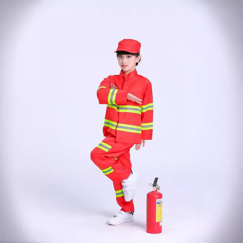 Children's Firefighter Role Play Costume Set