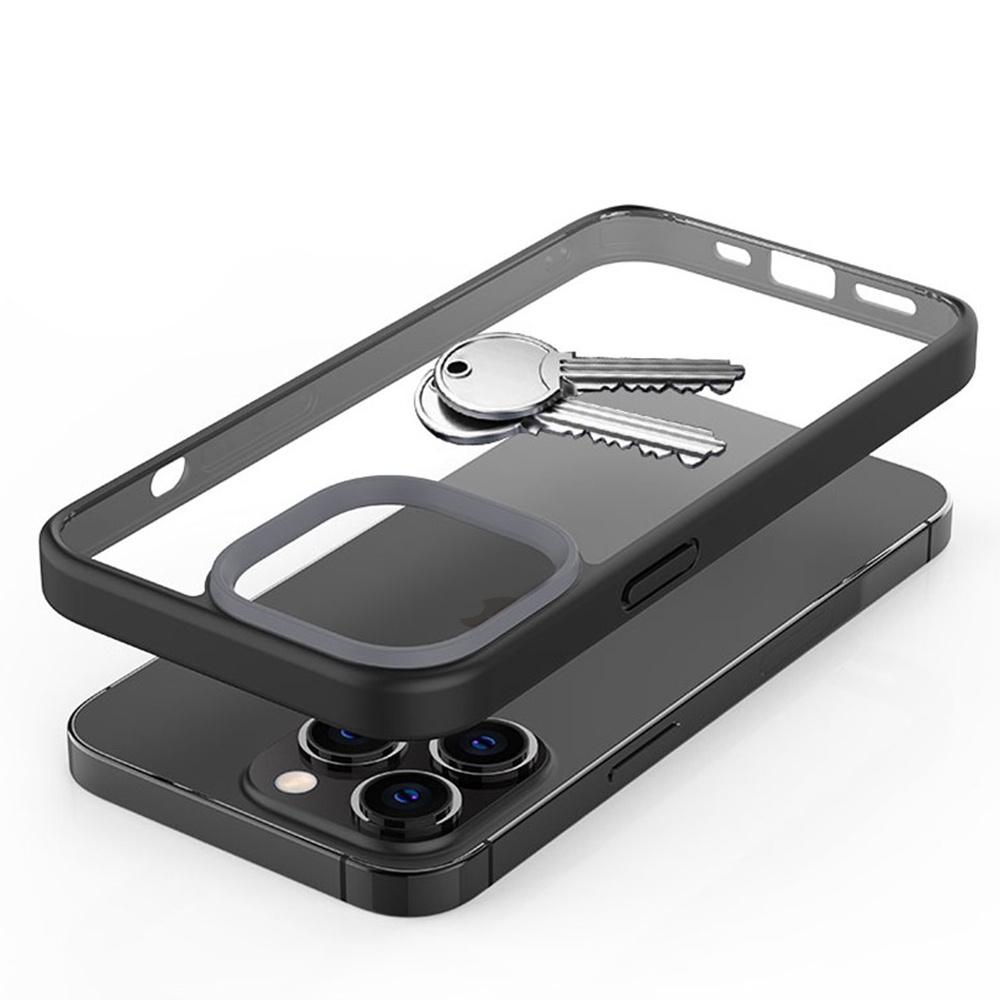 Case for iPhone 13 Pro Max, ERBORD Hybrid Case, black