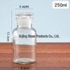 Brown Wide-Mouth 500ml Reagent Bottle with Ground-Glass Stopper