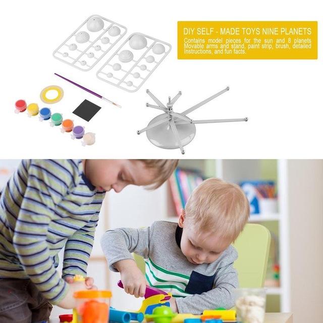 DIY The Solar System Nine planets Planetarium Model Kit Science Astronomy Project Early Education For Children