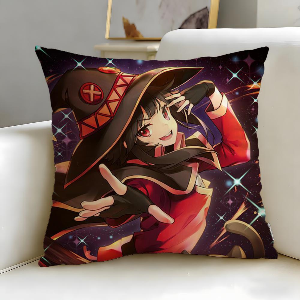 Beliebter Anime-Charakter Megumin Kissenbezug Weich & Leicht zu Waschen – Vielseitig für Sofa, Bett, Reisen Und Büro