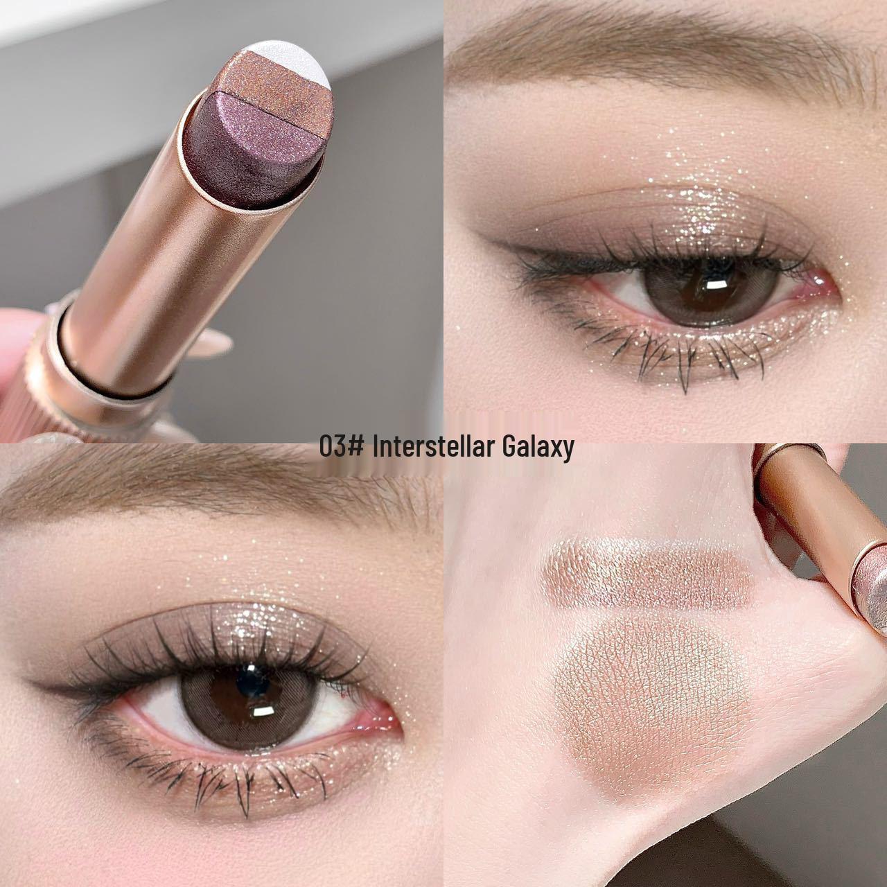 Kakashow Lively Bright Three-Color Glitter Eyeshadow Stick
