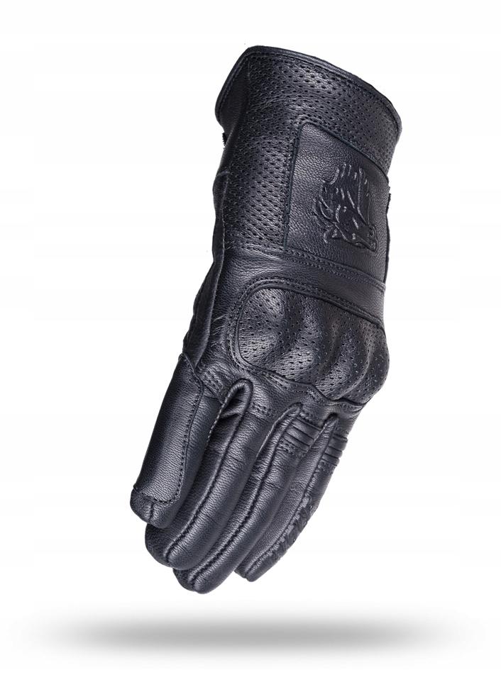 Wolf Lekkie Mocne Rękawice Motocyklowe Ze Skóry Black Xl