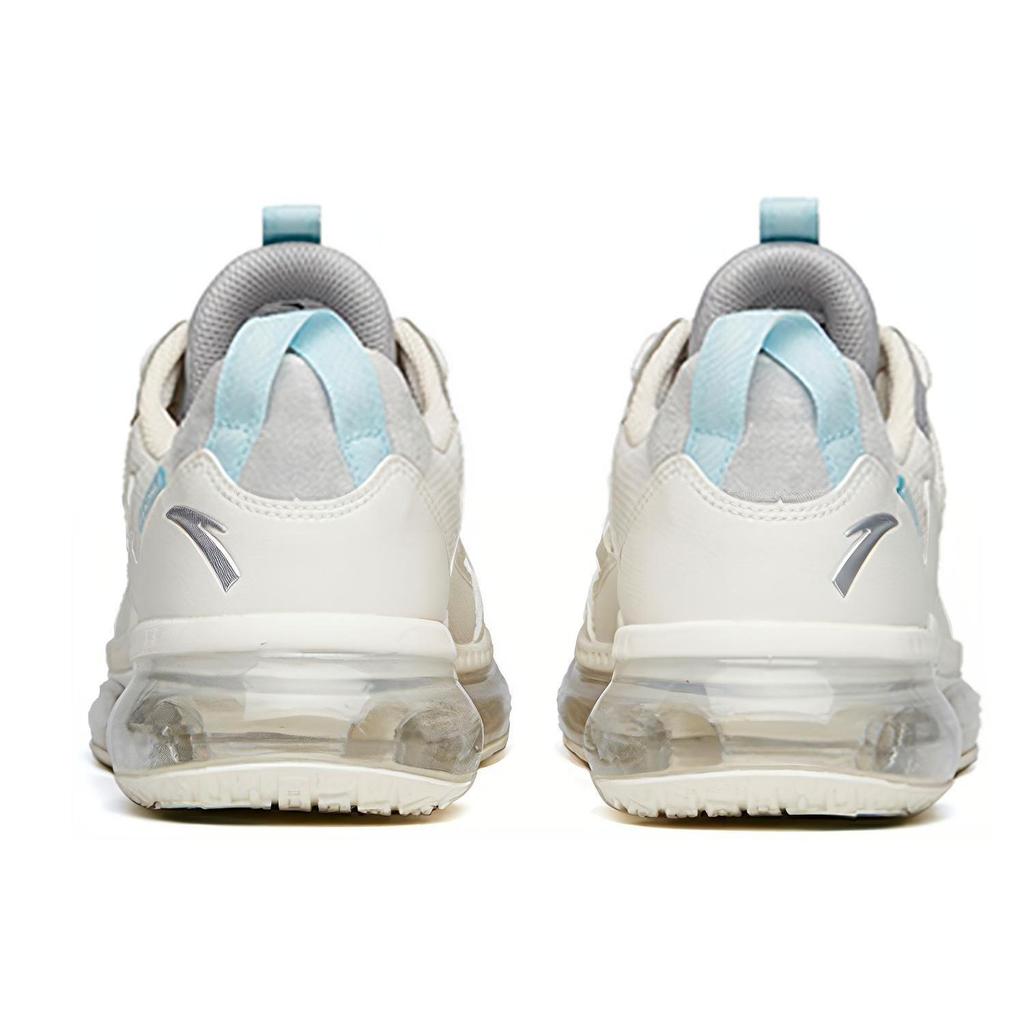 Anta Running Collection Cushioning Slip Resistant Abrasion Resistant Low Top Running Shoes Men's White Gray 912145501-1
