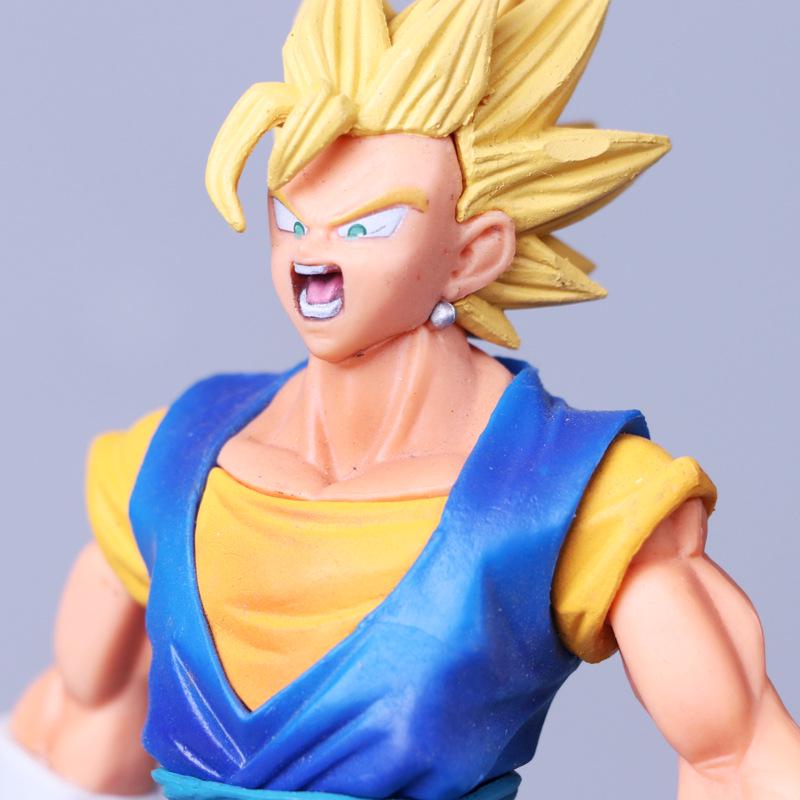 Grande Figurine Vegeto Dragon Ball 40cm, Fusion Goku Vegeta Potara, Sayan Blue, PVC