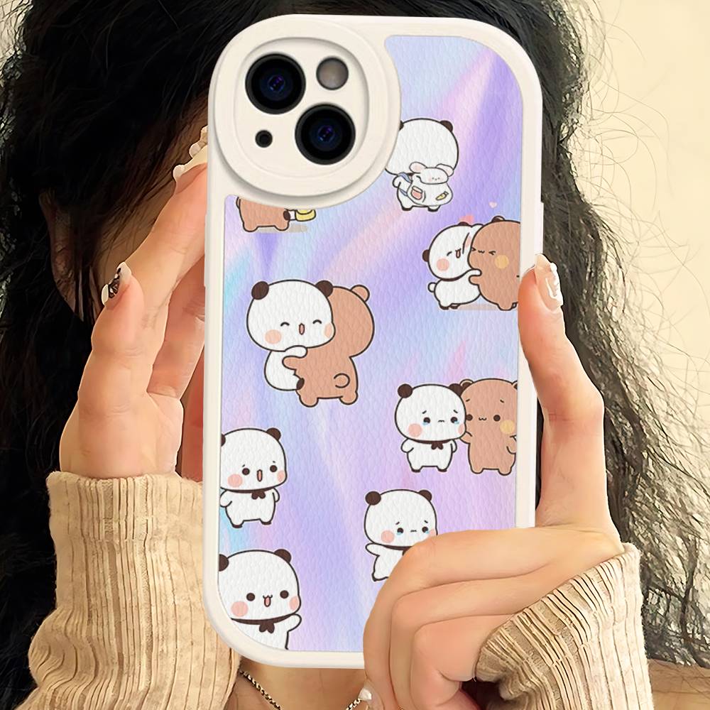 Cute Bubu Dudu Phone Case For IPhone 16 15 14 13 12 11 Pro Max Plus Shockproof Leather Cover