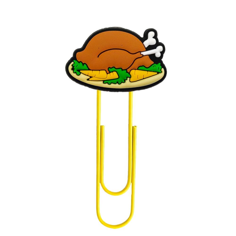 Thanksgiving Metal Paperclip Bookmark - Cute, Colorful, DIY Stationery Ornament