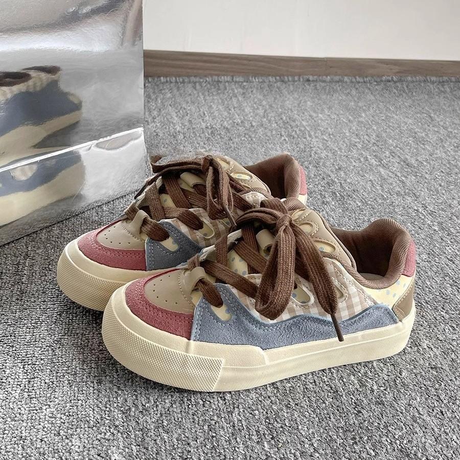 Fashion Women's Casual Shoes 2025 Spring New Fashion Cross Tied Height Increase Platform Sneakers Breathable  Comfortable Non Slip Flats