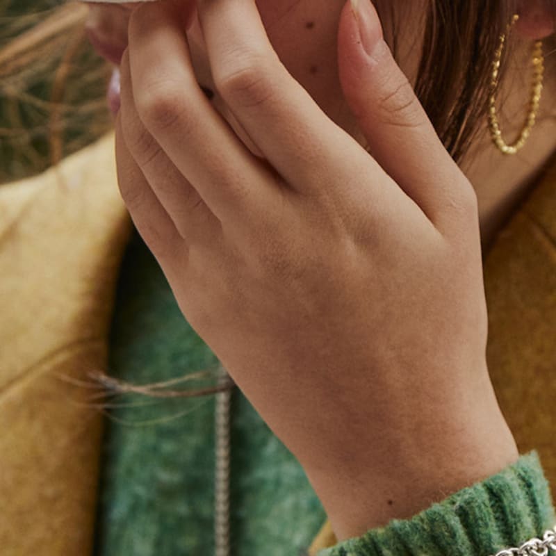 Pepe Zoo [Komodo] Rolo Argent Bracelet/Collier Double Sens