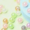 100pcs 10/12/14mm Round Beads Necklace Accessories Bracelet Beaded Material Luminous UV Dazzle Jelly Color DIY Acrylic