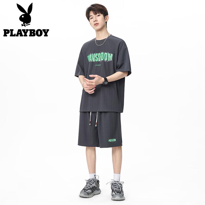 PLAYBOY Men s Summer Lightweight Sportswear Set 2XL