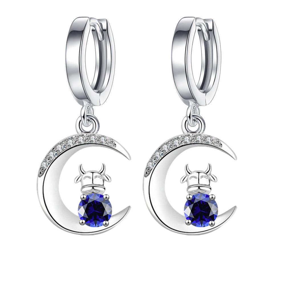 

New Chinese Zodiac Cow Stud Earrings Cool Classy Earrings EK-37