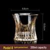 Handcrafted European Gold-Rimmed Crystal Spirit Glass