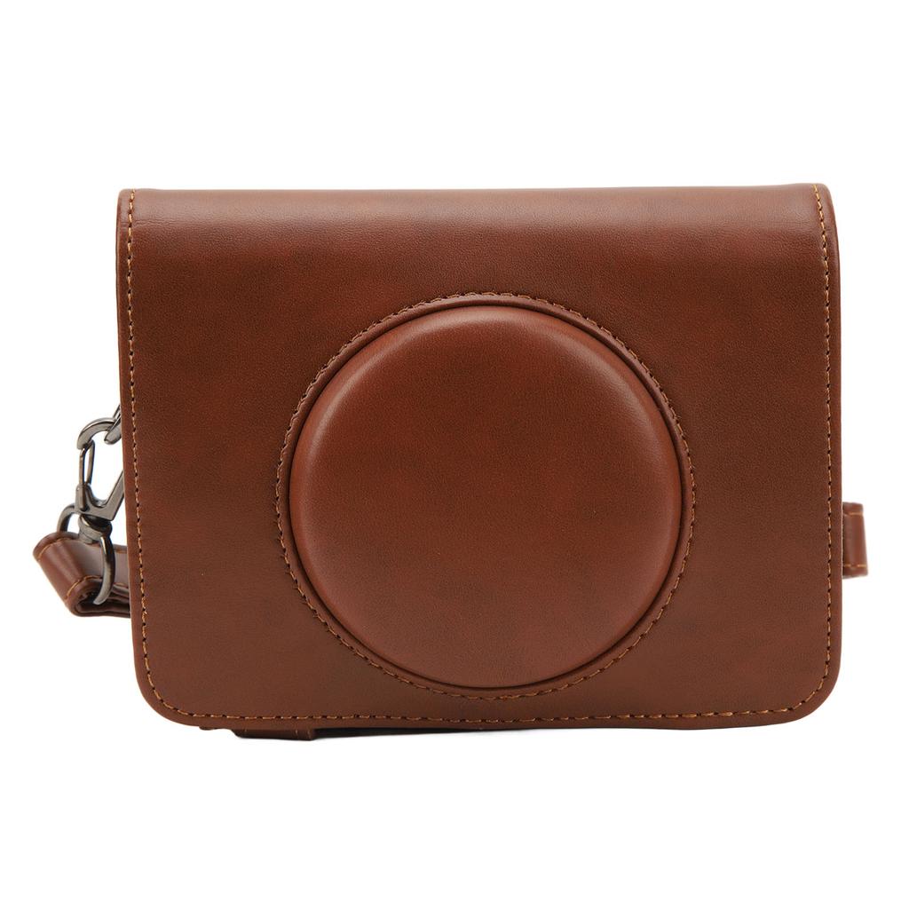Camera Bag PU Leather Protective Case with Adjustable Shoulder Strap for Kodak C210R