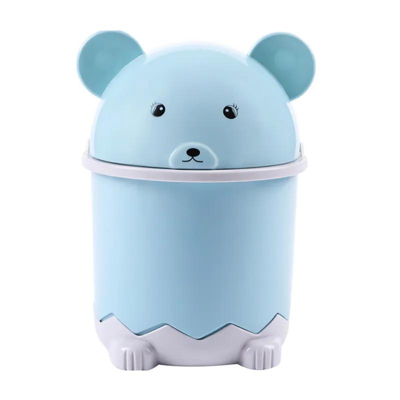 Desktop Trash Can With Lid Mini Trash Can On The Table Creative Home Living Room Coffee Table Small Paper Basket Household Garbage Storage Tool