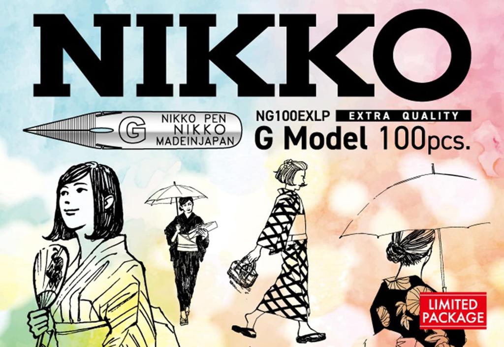 Tachikawa Pin Manufacturing Nikko Nib G Pen 100 pens, Japanese pattern NG100EXLP