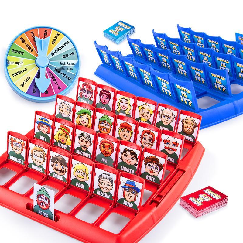 Ben Kimim? İki Oyunculu Kart Oyunu - İnsanları ve Hayvanları Tahmin Et, Ebeveyn-Çocuk Etkileşimli Eğitici Masa Oyunu