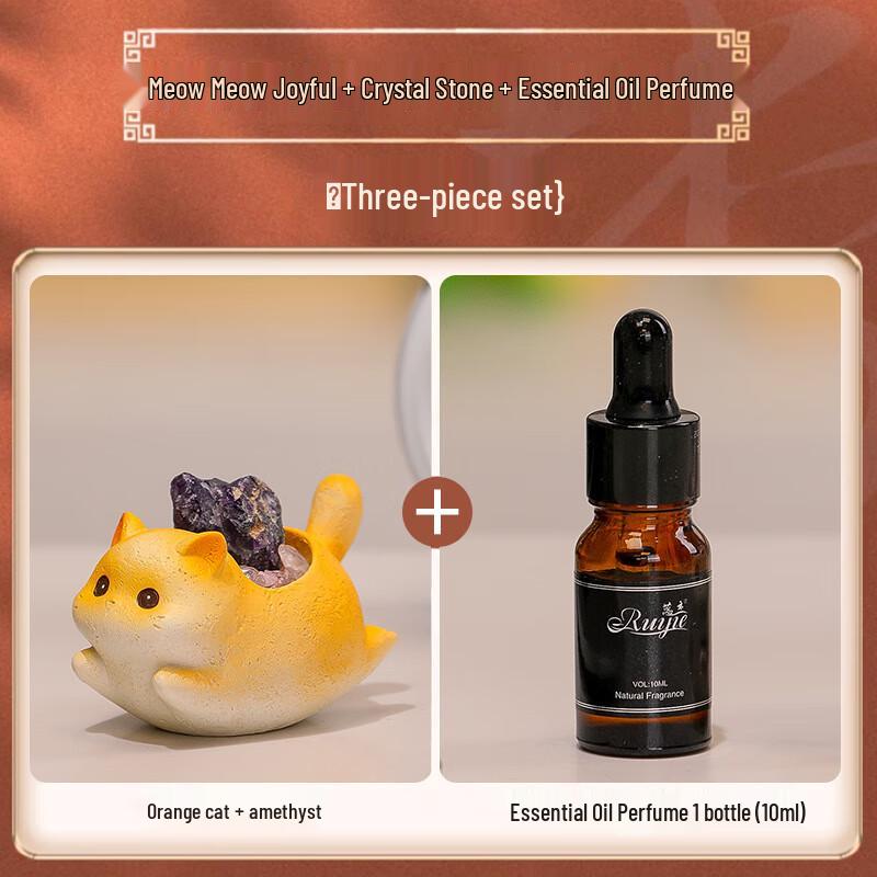 Cat Yo-Yo Crystal Ornaments Set