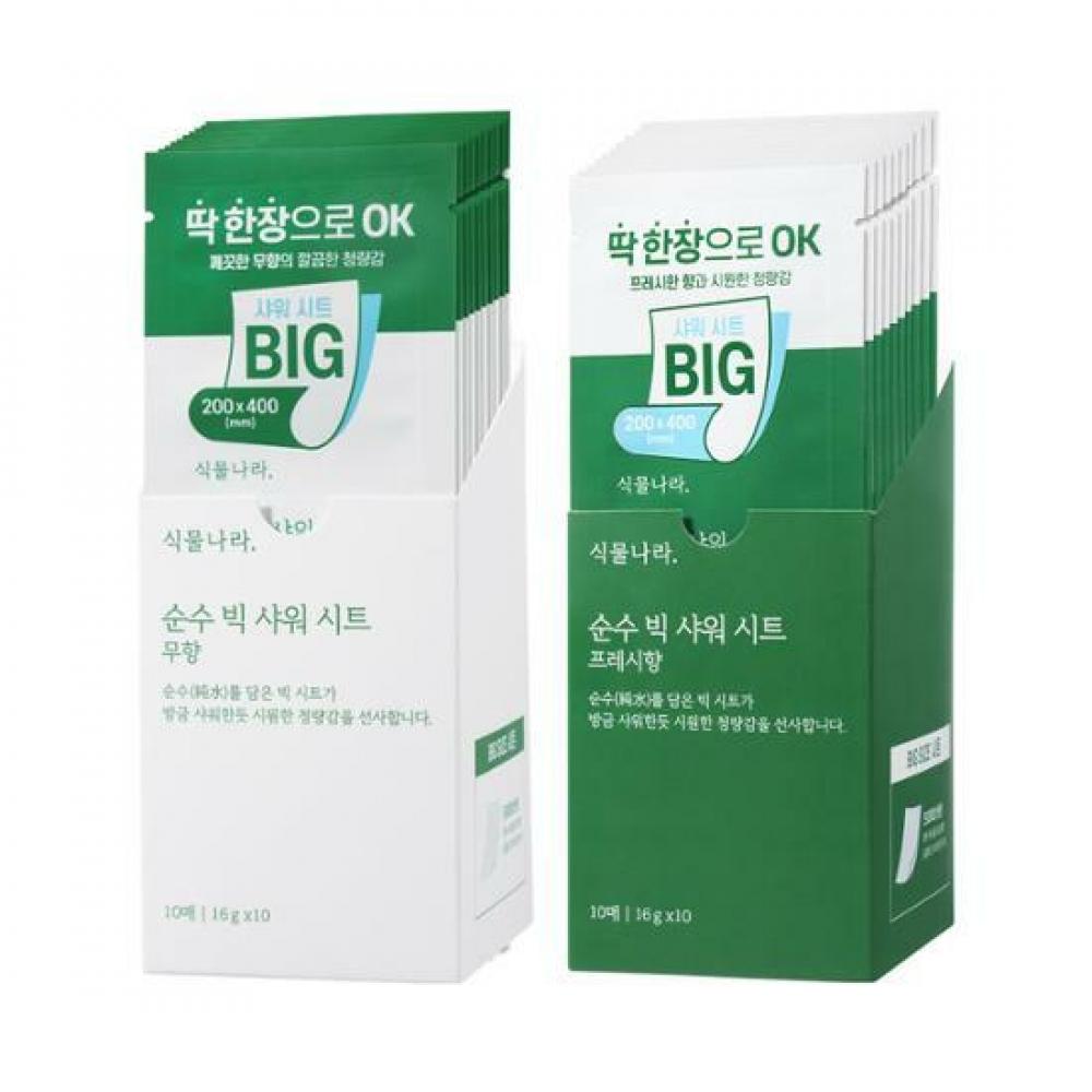

Plant Nara On Plant Nara Pure Big Shower Sheet 10 шт. [Без запаха, свежий аромат]
